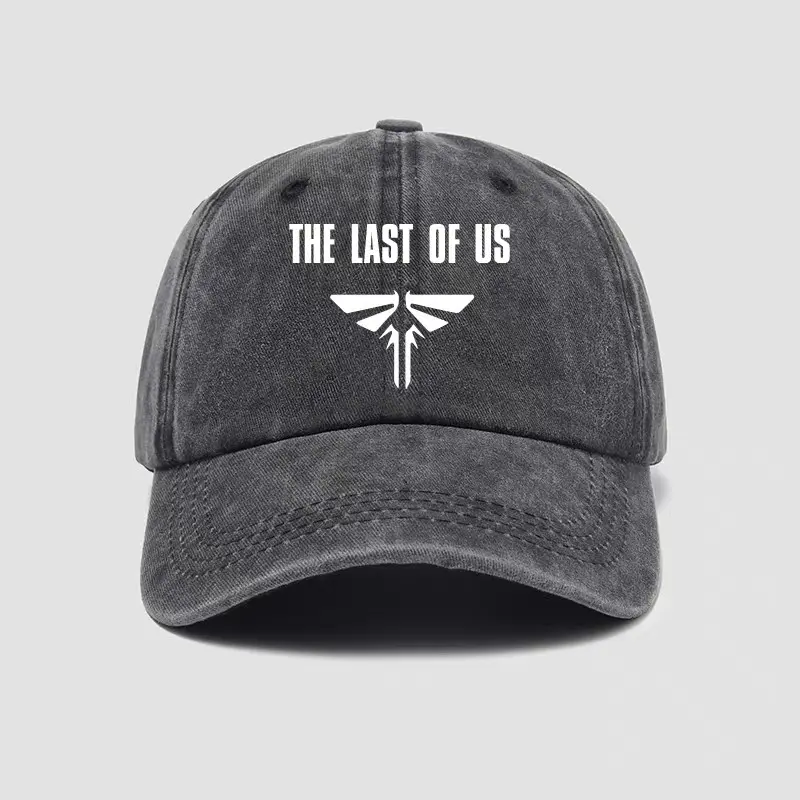 Vintage Washed Black Baseball Cap with Survival Firefly Symbol, Black Embroidery, Bold Branding, Cool Graphic Design, Black Embroidery Hats, Bold Branding Hats