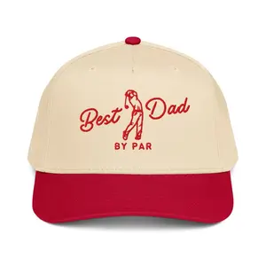 Embroidered Best Dad By Par Hat, Dad Golf Gift, Two Tone Dad Hat, New Dad Hat, Pregnancy Announcement Hat, Fathers Day Gift Golf