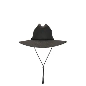 Hemlock Hat Co Las Olas Packable Lifeguard in Black