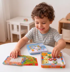 STEM Magnetic Sudoku Board Game for Kids, Screen-Free Logic Puzzle for Preschoolers, Travel Toy & Birthday Gift for Boys Girls