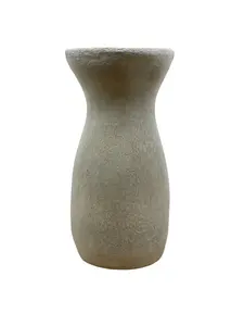 Cement Vase, Silhouette, Lightweight Concrete, Aircrete Decor Traditional