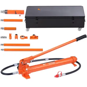 20 Ton Porta Power Hydraulic Repair Kit With Portable Jack, 4.6 ft / 1.4 m Oil Hose, Car Frame Repair Tool, Storage Case, Heavy Equipment and Automotive Mechanic Tool, 44000 LBS Capacity