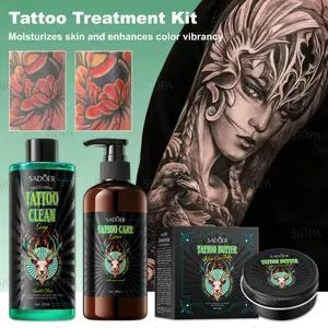 Tattoo Kit | Includes 40g care ointment, 9.46oz brightening moisturizer, 10.14oz cleansing mousse | Vivid colors, moisturizing and nourishing, gentle care | Ideal choice for beginner tattoos, the first choice for novices and artists