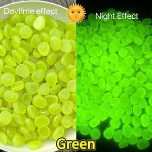 Glow in The Dark Pebbles for Garden Patio Aquarium Decor Daytime Effect Night Effect Glow in The Dark Garden Pebbles Luminous Stones for Sidewalk Terrace Lawn Patio Fish Tank Aquarium Decor