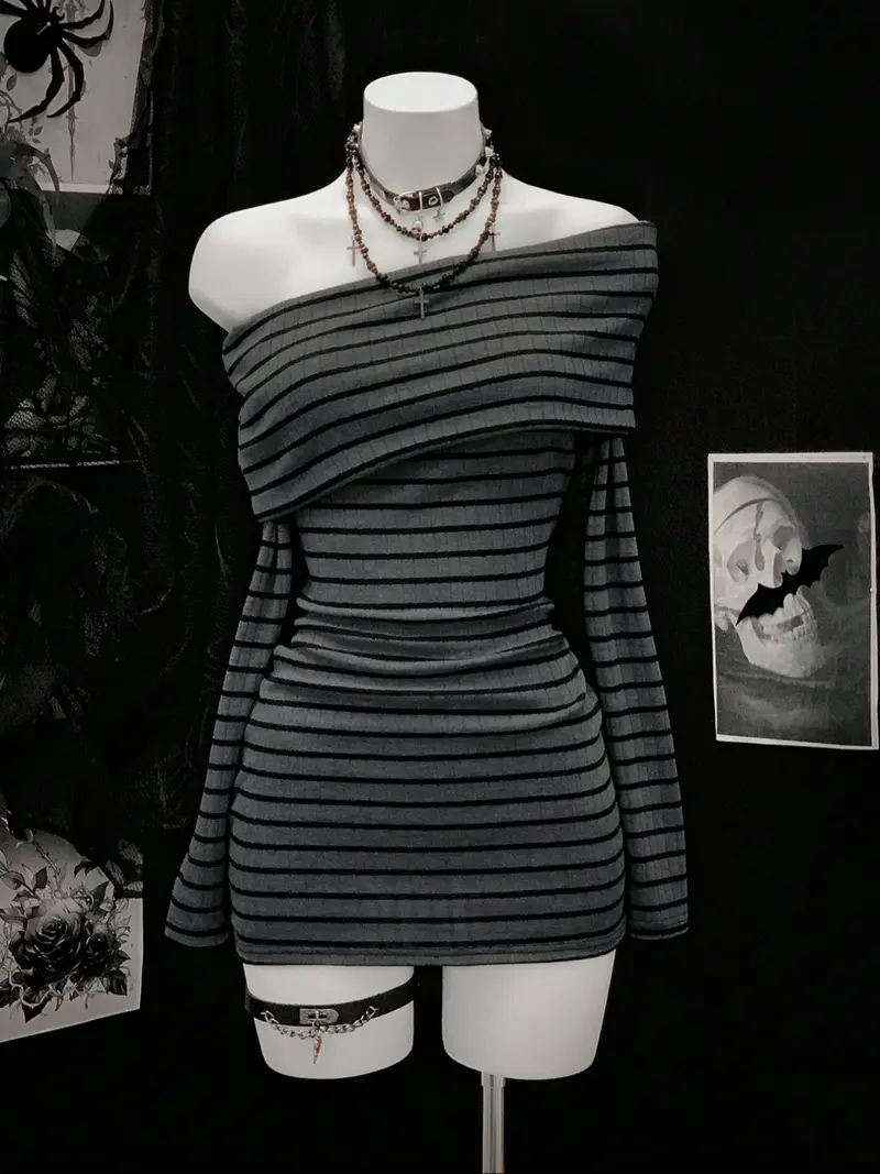 tight striped dress - TikTok Shop