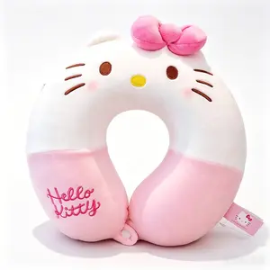 Sanrio Hello Kitty U-Shaped Pillow - Compressed for Shipping, Home Decor Accessory