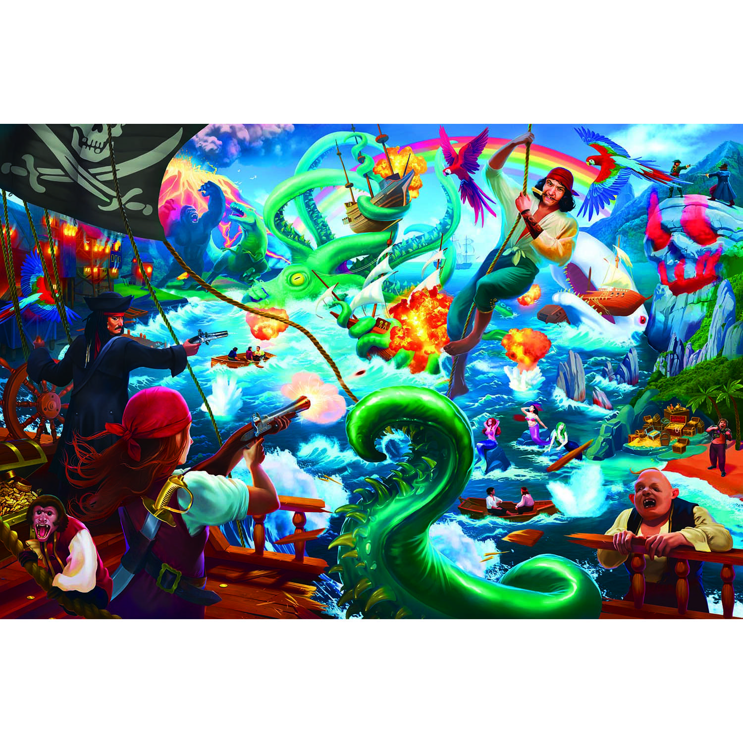 A Pirate's Life for Me! Fantasy Adventure Puzzle | 1000 Piece Jigsaw Puzzle