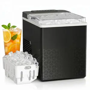 Xbeauty Countertop Bullet Ice Maker, 27Lbs/24H Ice Machine with Fast 6-13 Min Ice Making, Self-Cleaning Portable Ice Maker for Home Kitchen RV