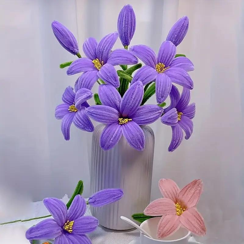 410-Piece Multi-Color Lilly Twisting Pipe Cleaner Craft Kit for DIY Projects, Perfect for Mother's Day, Graduation, Christmas Gifts, and Floral Decoration