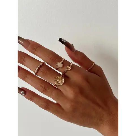 Sonia Ring Pack Gold