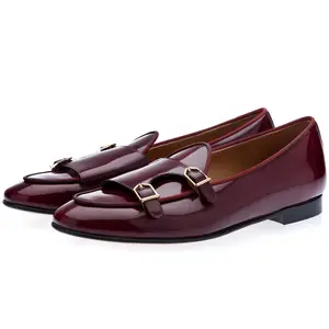 Classy TANGERINE 7 BRUSHED BURGUNDY BELGIAN LOAFERS - Men’s High-Fashion Footwear for Distinctive Style - Perfect for Modern Wardrobe - Top Pick on TikTok