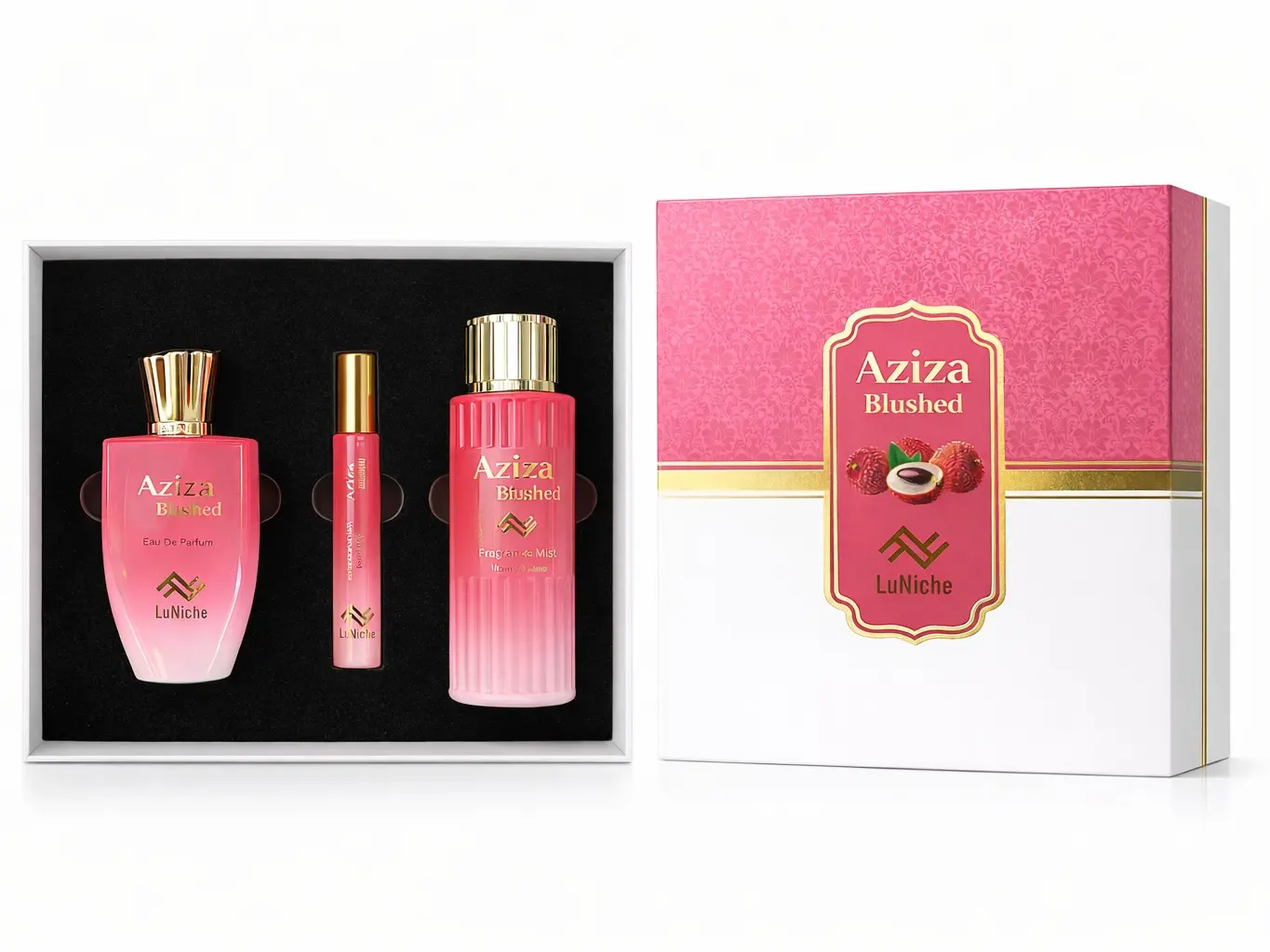 Aziza Blushed 3PC Fragrance Set by LuNiche