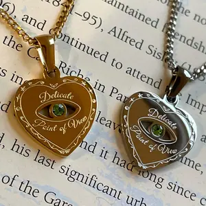 Delicate POV Crystal Necklace jewelry women girlfriend gift