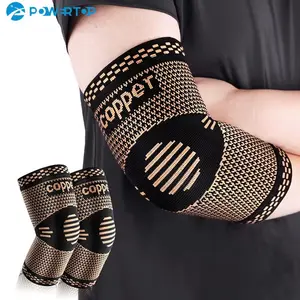 Copper Elbow Brace Compression Support Sleeve Arthritis Tendonitis Joint Pain outdoorfun