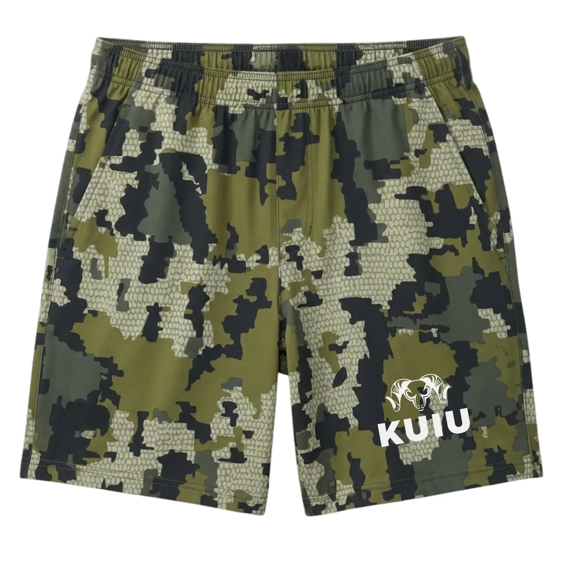 Kuiu Gila LS Vias Trunks Short Men, Camouflage Shorts for Men & Women, Comfortable and Stylish with Adjustable Waist, Perfect for Outdoor Activities & Casual Wear