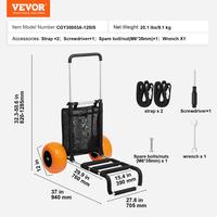 30" x 15" Cargo Deck & wheel 12" - Orange Color