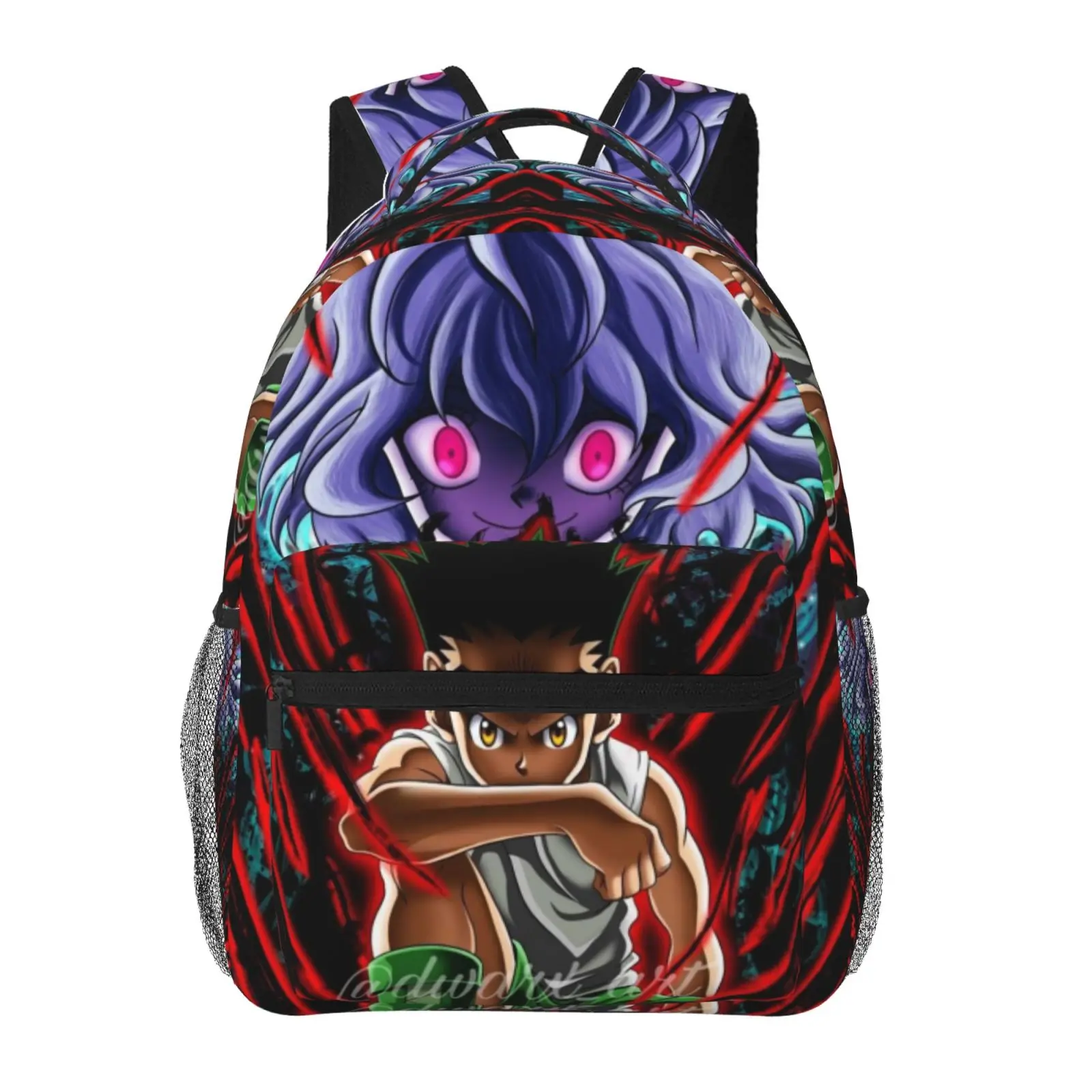 Hunter x Hunter Comic Adaptation Multi-Compartment Durable Backpack, Practical Female Anime Day Bag for School & Work Commute, Ideal Gift for Loved Ones
