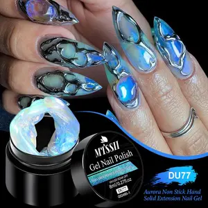 Aurora Cat Eye Nail Gel, Bright Color Quick Extension Nail Art Gel, UV LED Nail Gel for DIY 3D Nail and Foot Art, Professional Nail Art & Nail Polish, Gel Nails
