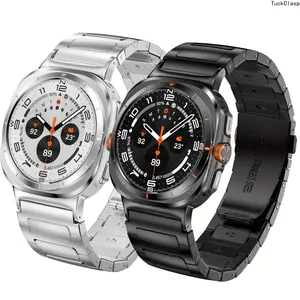 2026 New Stainless Steel Band Compatible with for Galaxy Watch Ultra/Ultra(2025) Bands 47Mm No Gap Business Metal Replacement Strap for Samsung for Galaxy Watch 7 Ultra/Ultra(2025) 47Mm Men Women