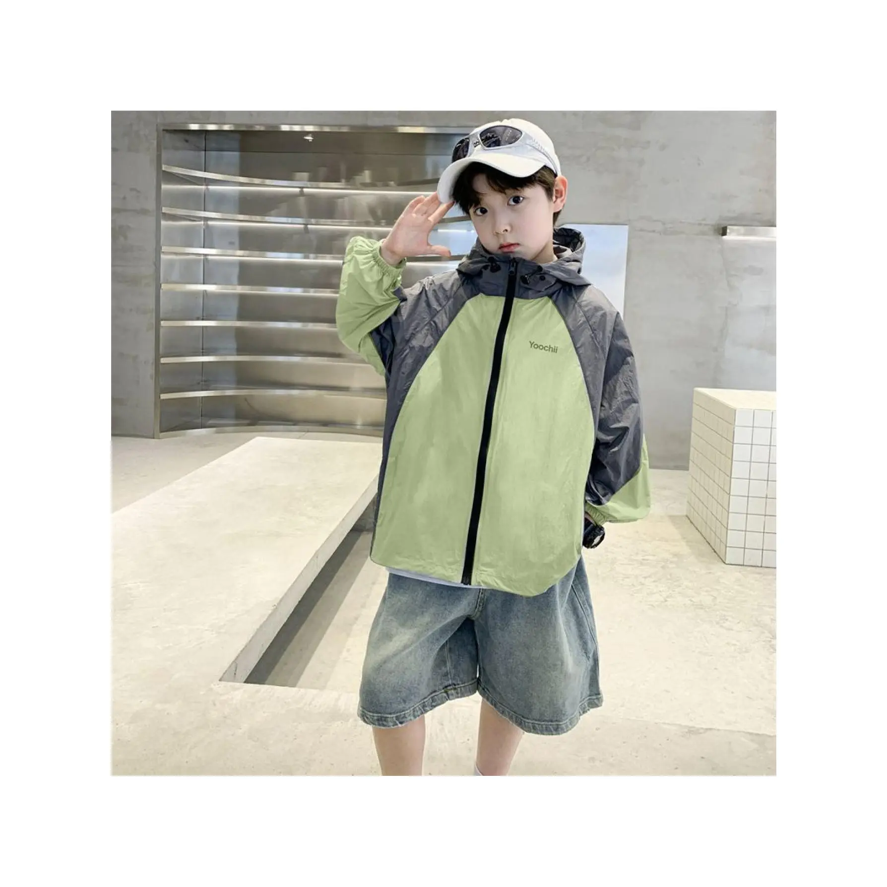 Boys' Color Block Jacket Summer 2026 New Lightweight Breathable Outdoor Skin Clothing Clothing