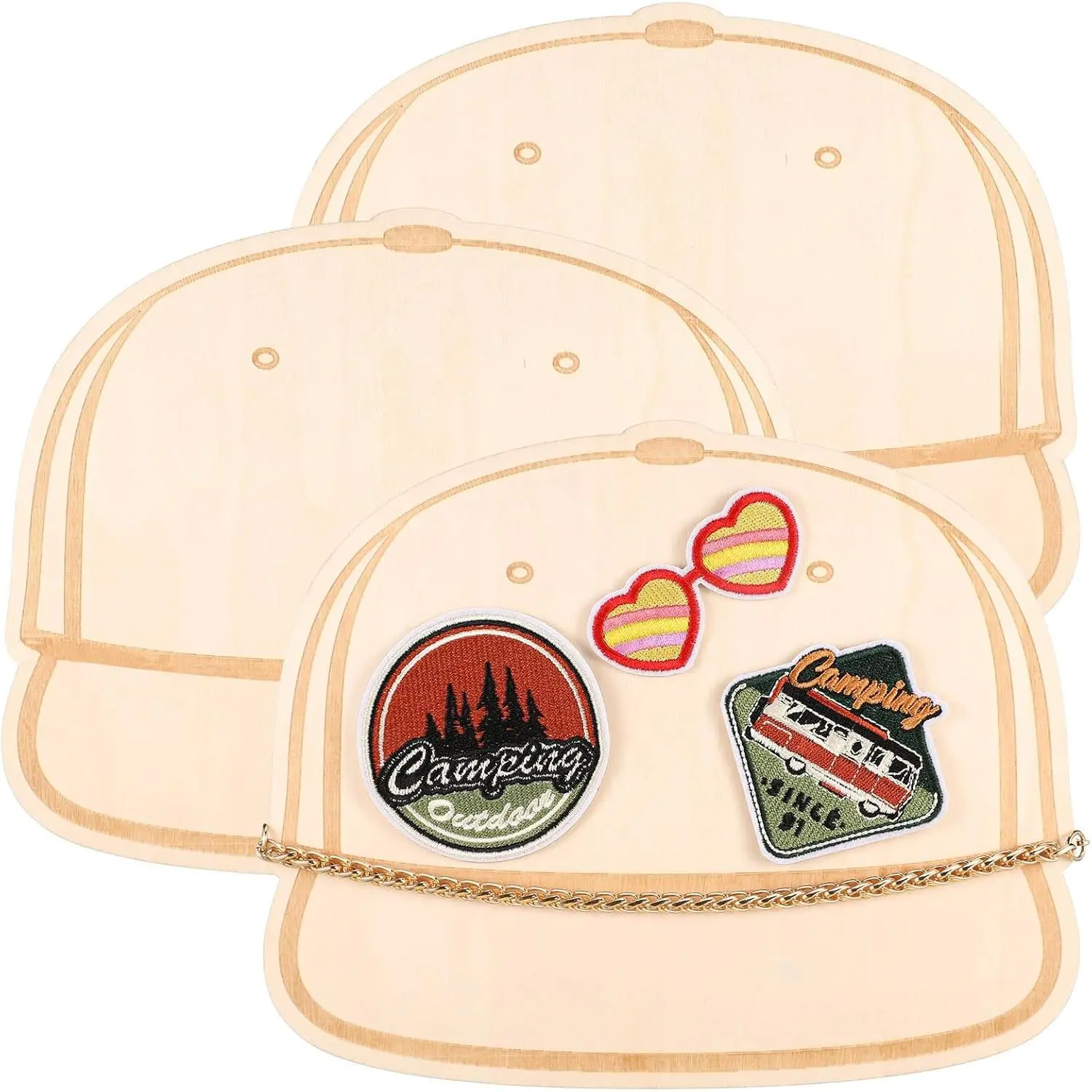3-Piece Hat Template Palette, Synthetic Design Stencils for DIY Trucker & Baseball Cap Patches, Personalized Layout Tool for Design Enthusiasts, Trucker Hat, Diy Customizable Design