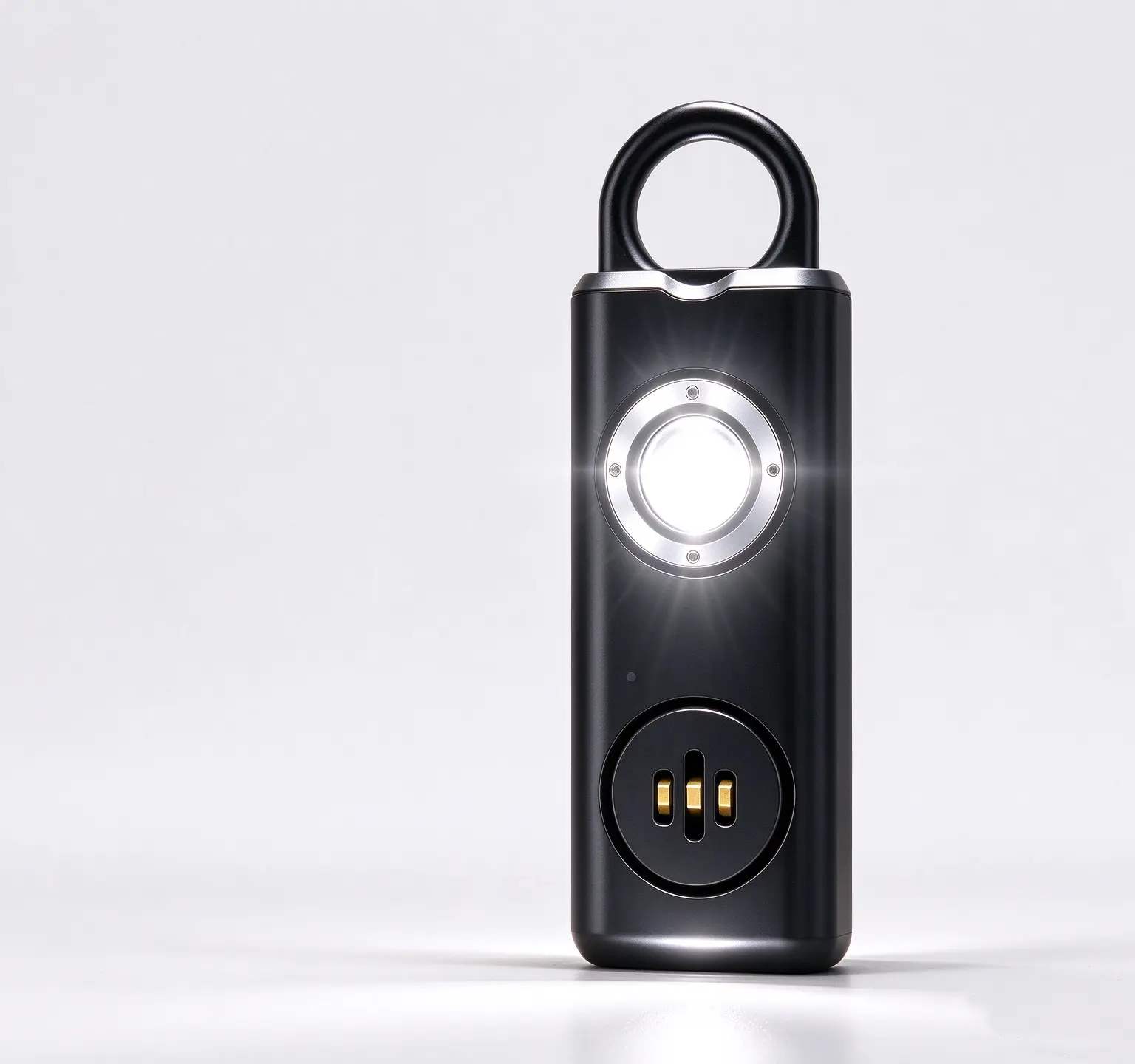 Unisex Multifunctional Keychain - 130dB Self-Defense Emergency SOS Alarm, ABS Plastic Key Ring Accessory, Dual LED Strobe Lights, Personal Safety Tool for Outdoor & Daily Use (Home Supplies, Party Bags & Gifts)