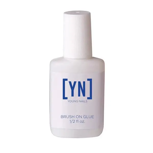 Young Nails Brush On Nail Glue 0.5fl. oz, Diy Nails Art, Home Nail Art