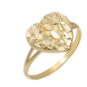Gold Heart Ring for Women - Elegant and Stylish Jewelry Accessoryo size 8 10k
