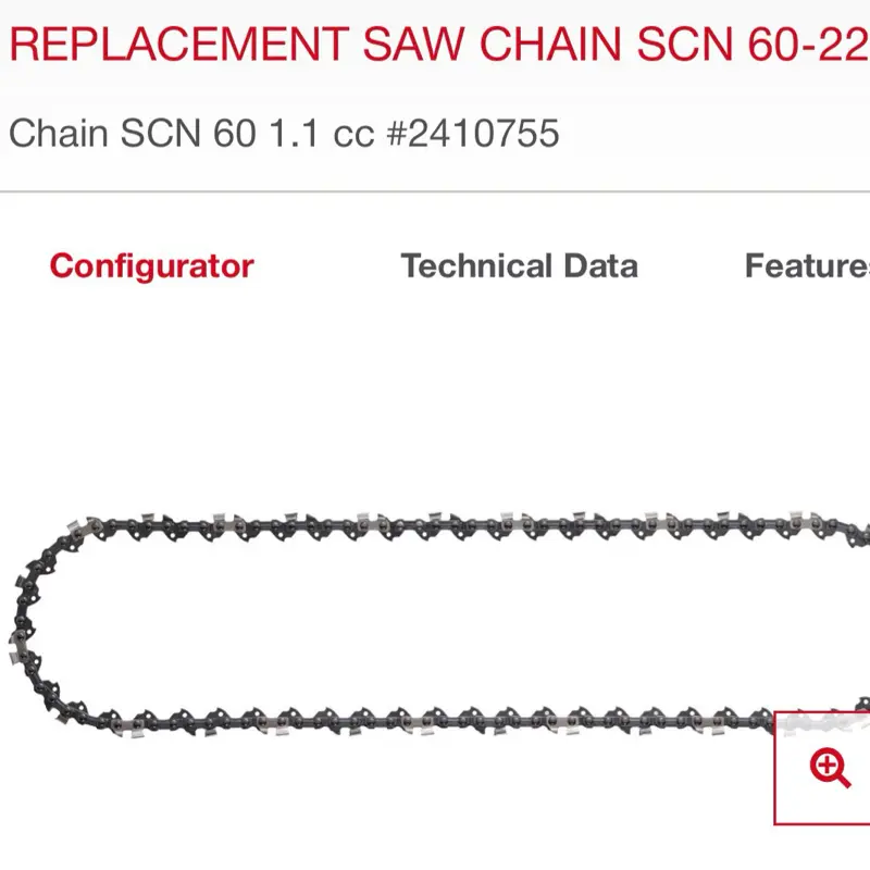 SCN 60-22 Low-Profile Chainsaw Replacement Blade