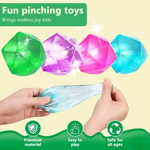 Stress Relief Fidget Cube, Gel-Filled Sensory Squishy Toy for Kids and Adults, Anxiety Relief for Home and Classroom