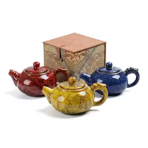Viral Rustic Marble Glaze Teapot | 3-Color Handcrafted Ceramic Tea Pot For Tea Lovers