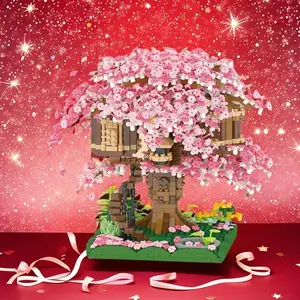 1680 Pieces Charming Treehouse Set, Building Block Model, Durable ABS Plastic Fairy Tale Puzzle Toy, Perfect Christmas & Birthday Gift