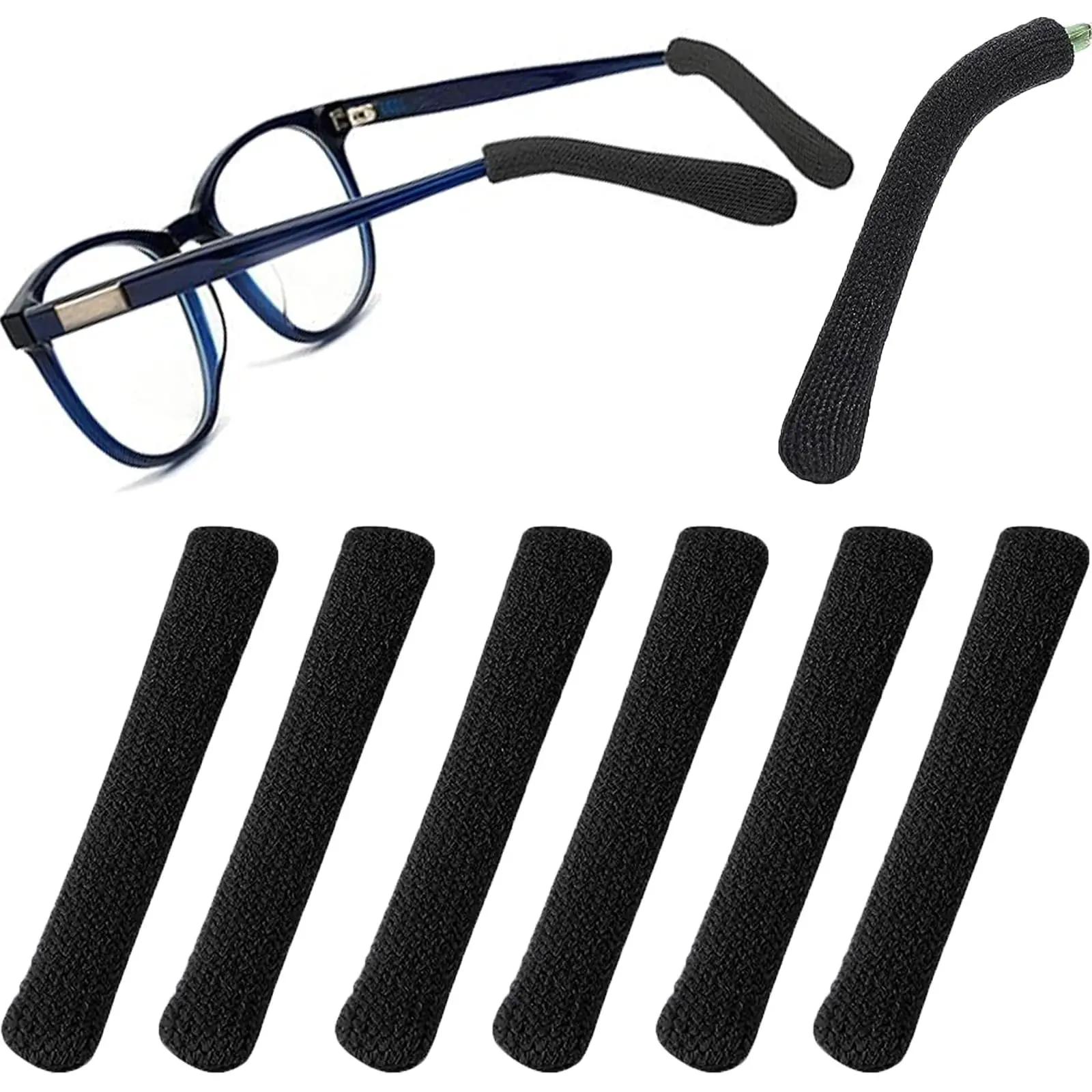 3 Sets Glasses Ear Cushion, Eyeglasses Temple Tips Sleeve Protectors, Eyeglass Ears Behind Guards Ends Arm Covers, Ear Cushions For Glasses