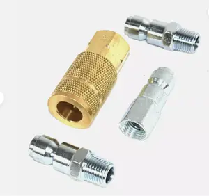 INTERSTATE PNEUMATIC C466-D 4-Piece Industrial Coupler/Plug Set