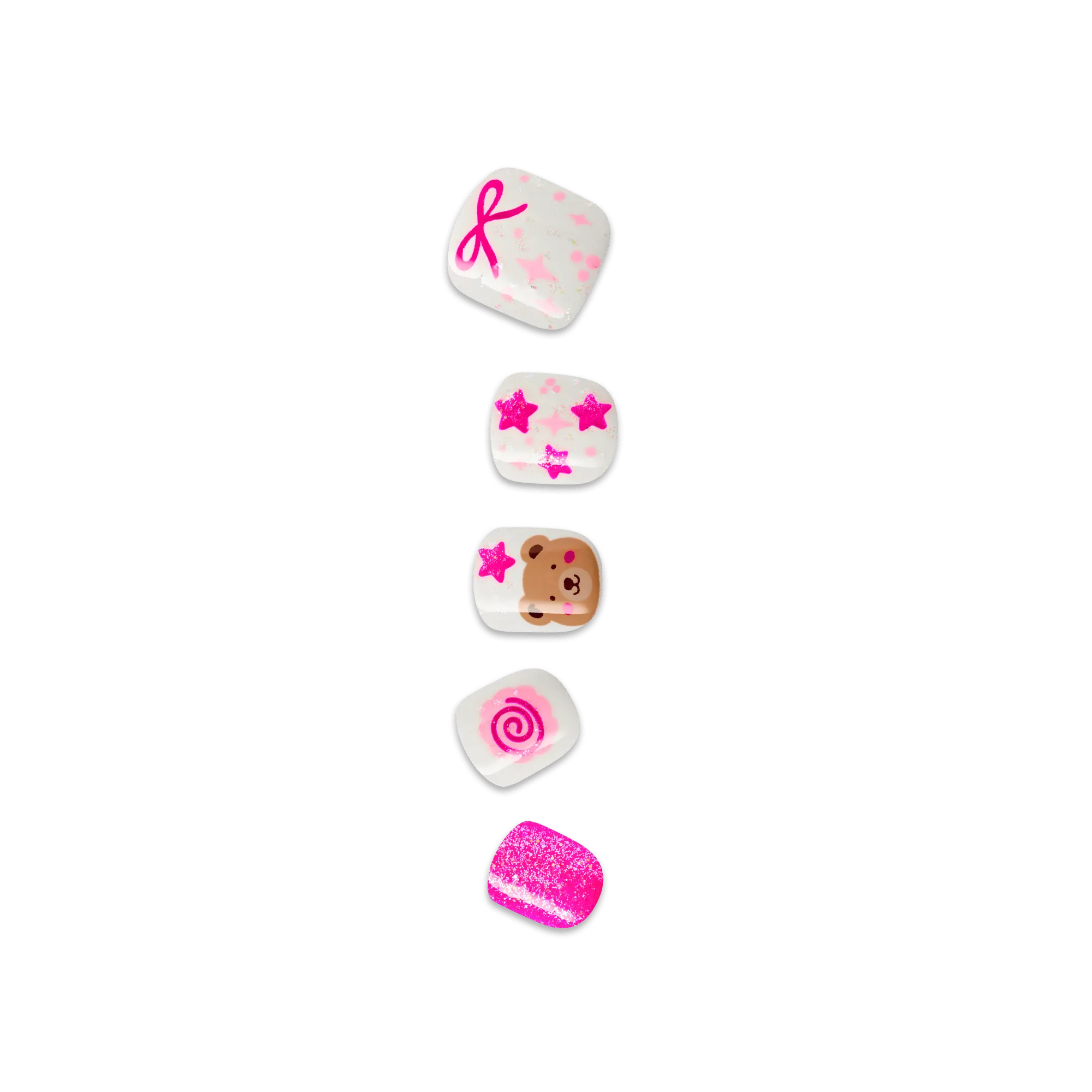 Impress Kids No Glue Fake Press On Nails - My Girl | Design, Pink, Kids, Squoval, Manicure