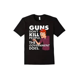100% Cotton Golf Gift T-Shirt For Men and Women Guns Don't Kill People" Graphic Tee for Men - Premium Cotton, Classic Fit, Perfect Gift for Holidays & Casual Wear, Black, Sizes S-XXXL