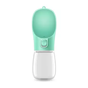 Portable Dog Water Bottle with Bowl for Outdoor Travel and Feeder