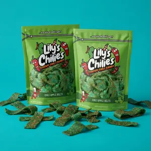 Chili Apple Belts (Two 4oz Bags), Chili Candy Snack