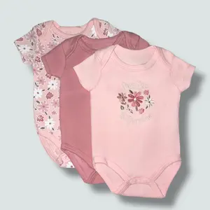 Girls 3 Pack Short Sleeve Bodysuit - Grandma's Favorite