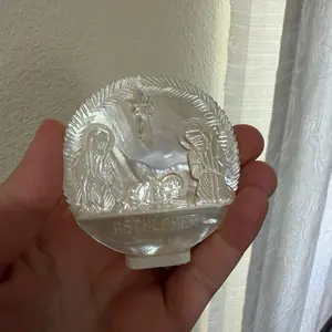 The Holy Family Nativity Bethlehem Ornament with Detailed Scene and Elegant Design for Holiday Decor