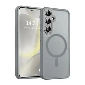 Luxury Matte Translucent Magnetic Wireless Charge Case for Samsung Galaxy A16 A36 A26 A06 A55 A35 A25 A15 A05 5G Magsafe Cover