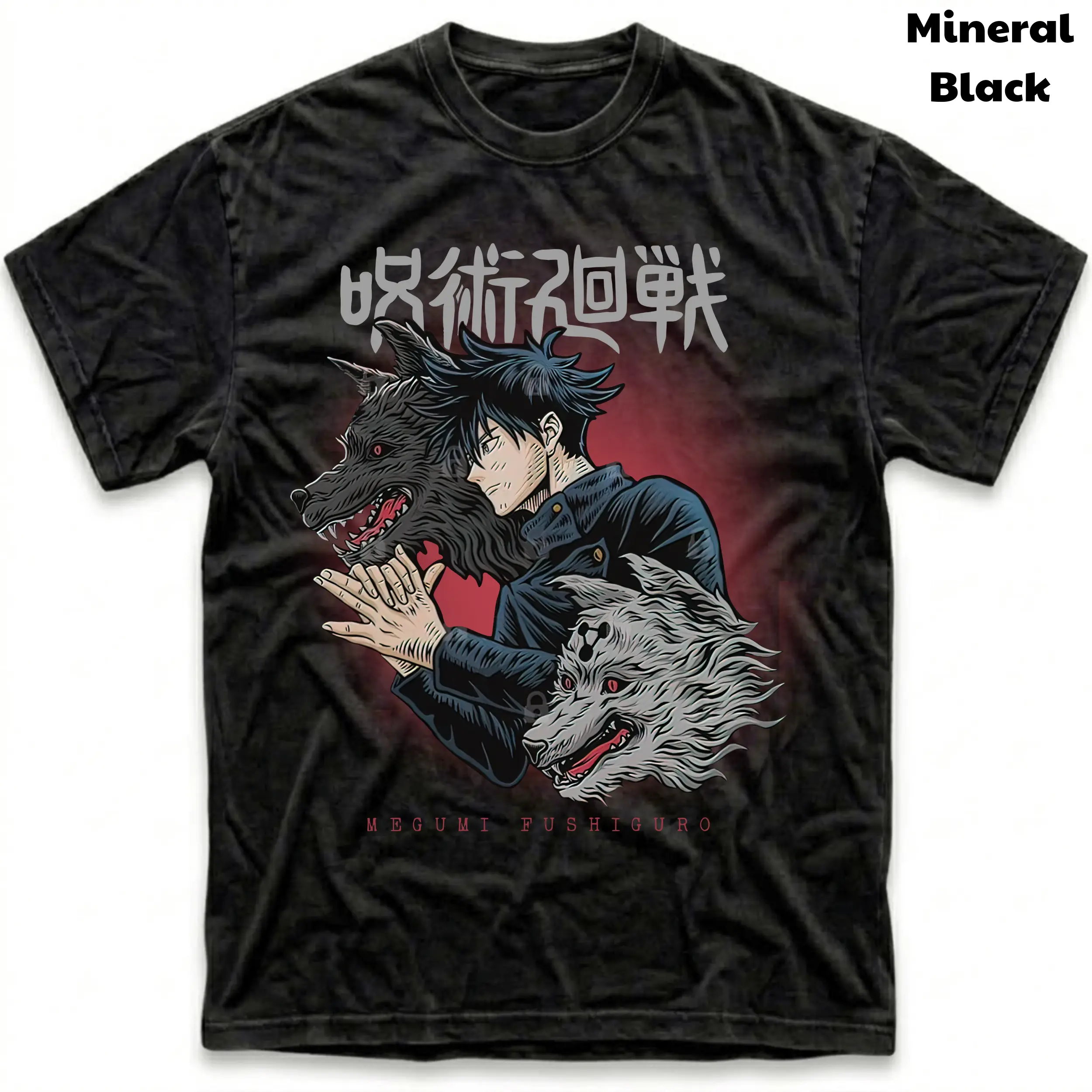 Men's Short-sleeve T-shirts, Megumi Fushiguro Vintage Graphic Tees, Megumi Tshirt, Jujutsu Kaisen Shirts, Anime Clothing, Unisex Manga Anime Shirt Top Menswear Streetwear