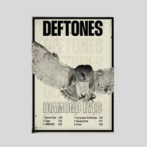 Deftones Diamond Eyes Album Inspired Poster, Vintage Retro Alternative Rock Music Wall Art (Unframed / Print Only)