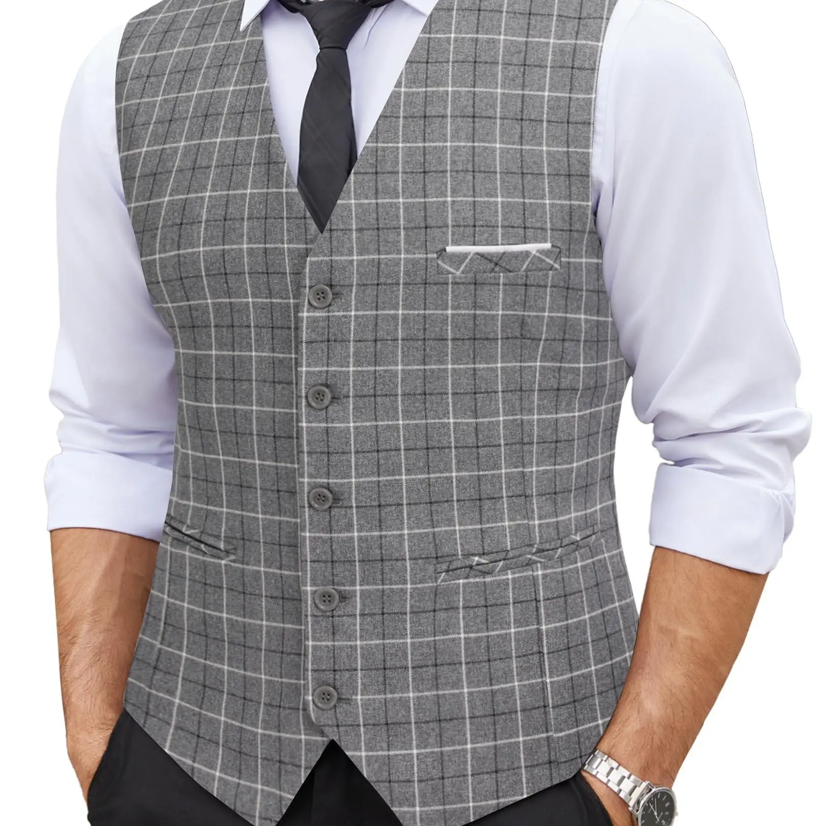 Plaid Grey