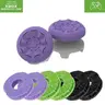 Purple Rubber Joystick Thumbstick Precision Rings Aim Boost Kit for PS4/PS5 Gaming Controllers, Unisex Black Plastic Console Accessory, Rings+PS4/5-Purple Upgrade Part