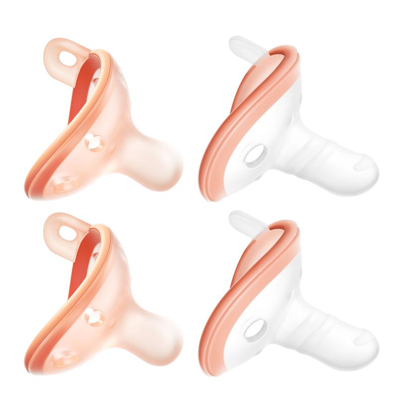 Baby Pacifiers 0-6 Months, Lightweight and Breathable, One-Piece Design ...
