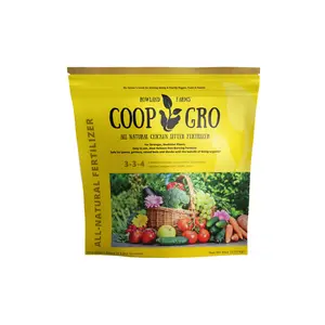 Coop Gro OMRI-Certified Organic, Pelletized Chicken Litter Fertilizer 6 lbs - For Healthy Lawns and Gardens