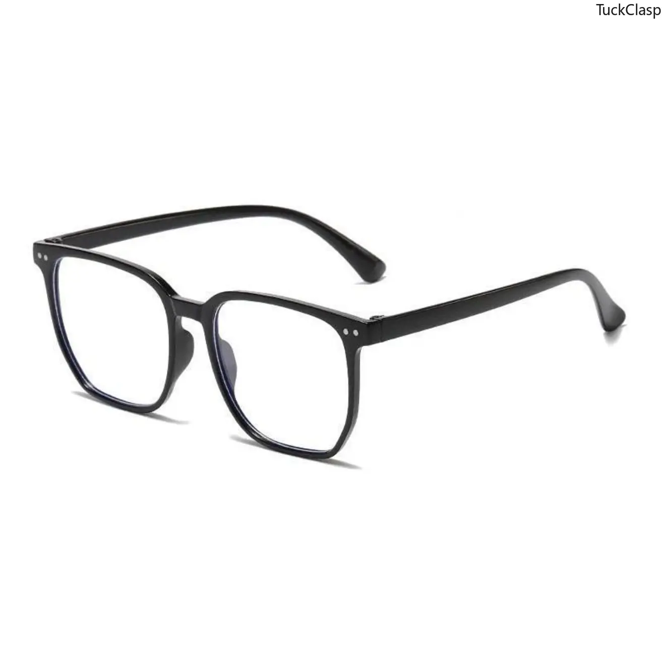 2026 New 3pcs Unisex Square Frame Blue Light Blocking Glasses - Stylish Campus Look, Face-Flattering Optical Eyewea