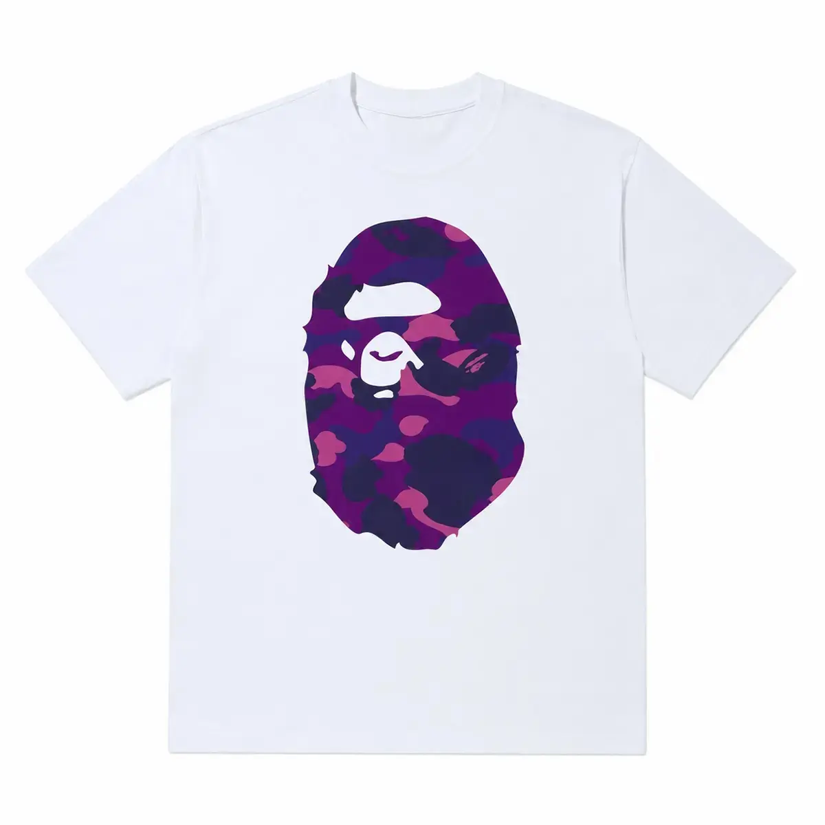 Ape Art Inspired Hype Aesthetic Shirt Graphic Tee White/Purple Ape Art Inspired Hype Aesthetic Shirt Graphic Tee White/Purple