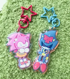 Amy Rose and Metal Sonic keychains, cute, Durable, And Perfect For Bags, Keys, Or Gifts